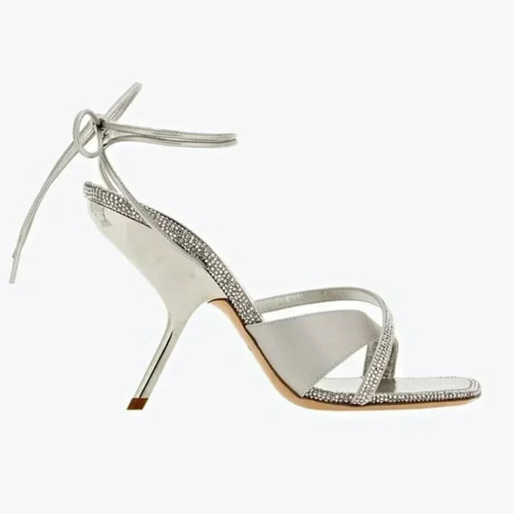 Ferragamo Women's Allegra Embellished High Heel Sandals Size 8 (MSRP $1,450) - Picture 2 of 11